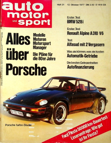 Deckblatt Auto Motor und Sport (21/1977)